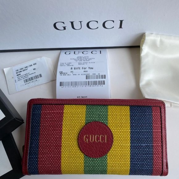 Gucci Handbags - GUCCI NEW BAIADERA STRIPE LADIES CLUTCH